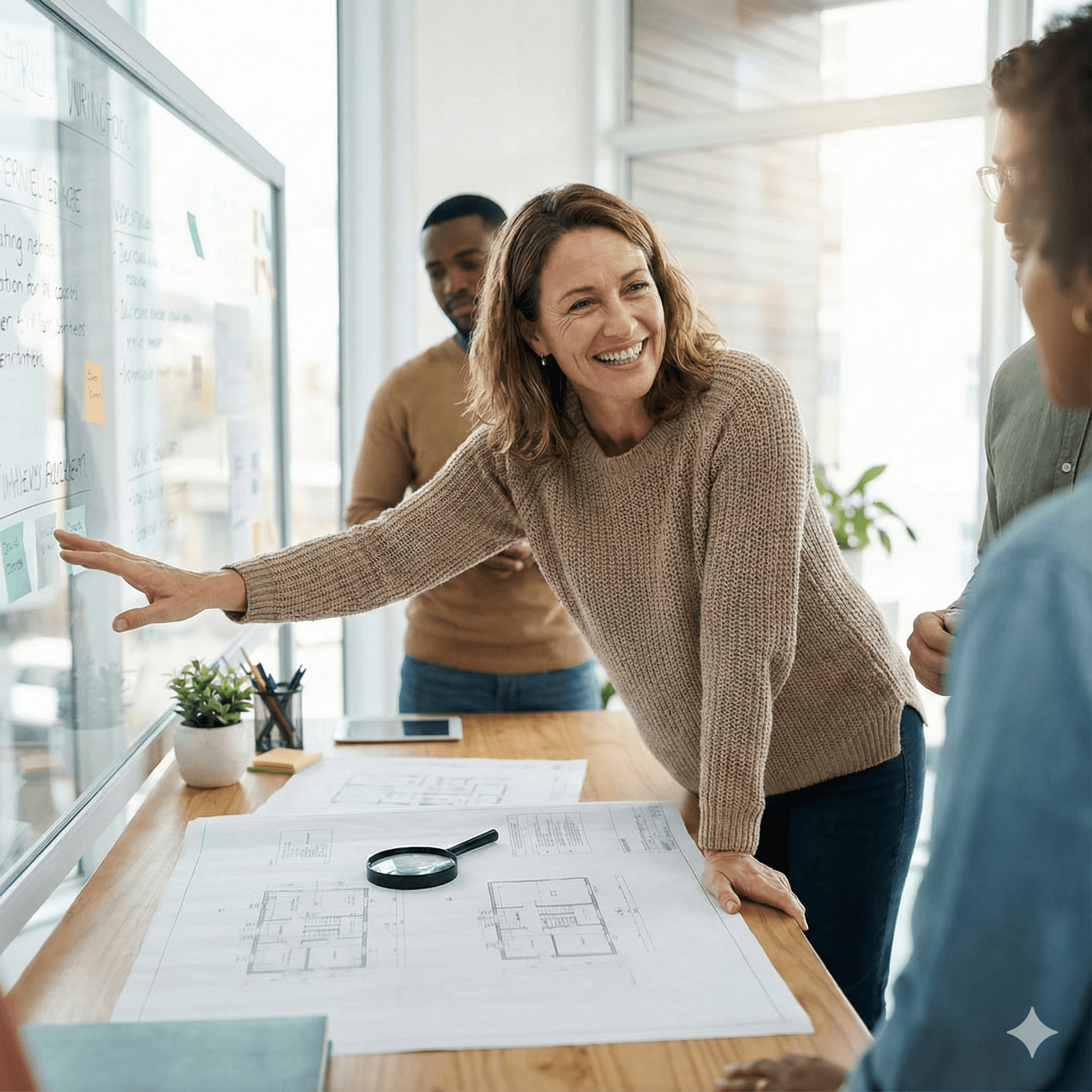 Consultante souriante - recrutement