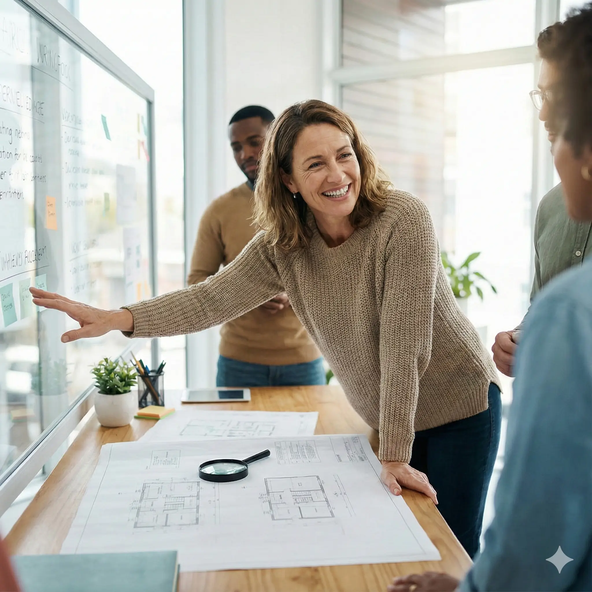 Consultante souriante - recrutement